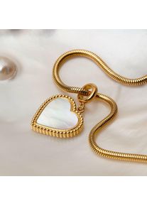 Holzkern Necklaces Women Gold and Nacre