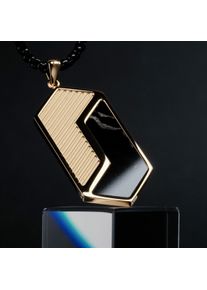 Holzkern Necklaces Men Gold und Marmor