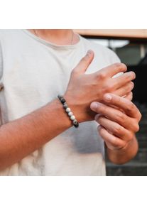 Holzkern Bracelets Men Jaspis und Howlith
