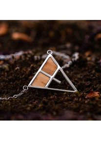 Holzkern Necklaces Women Silver and Olive