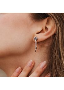 Holzkern Earrings Women Silver and Lapis lazuli