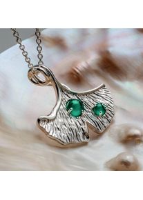 Holzkern Necklaces Women Silver and Chalcedony