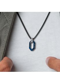 Holzkern Necklaces Men Damast und Sodalith