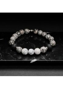 Holzkern Bracelets Men Jaspis und Howlith