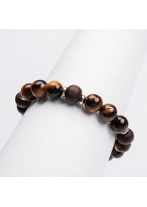 Holzkern Bracelets Men Walnuss und Tigerauge
