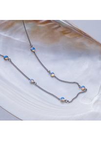 Holzkern Necklaces Damer s&oslash;lv og m&aring;nesten