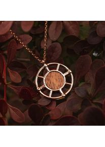 Holzkern Necklaces Women Rose Gold and Koa