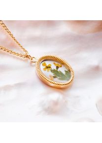 Holzkern Necklaces Damer guld og blomst