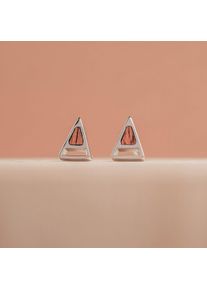 Holzkern Earrings Women Silver and Walnut