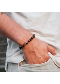 Holzkern Bracelets Men Walnuss und Tigerauge