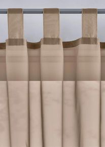 bonprix Firany z lekkiego woalu (2 szt.), brązowy, Wys./szer. 145/150 cm