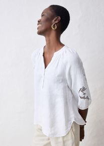 bonprix Női Tunika tiszta lenv&aacute;szonb&oacute;l, feh&eacute;r, 46