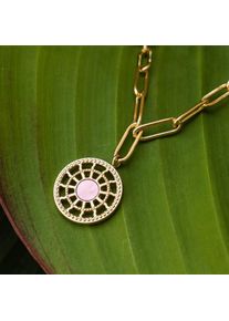 Holzkern Necklaces Women Gold and Pink Nacre