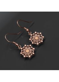 Holzkern Earrings Women Rose Gold and Olive