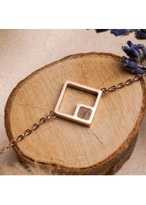 Holzkern Bracelets Women Rose Gold and Walnut