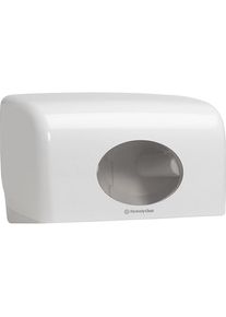 Kimberly-Clark Aquarius toiletpapierdispenser, voor dubbele rollen, wit