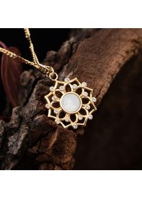 Holzkern Necklaces Women Gold and Moonstone