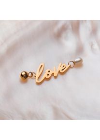 Holzkern Berlocker Damer Guld och P&auml;rla