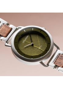 Holzkern; Orologio di legno Lauri (noce/foglia), Uomo, Legno naturale