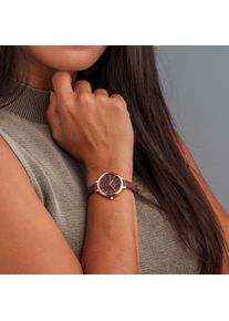 Holzkern; Wood Watch Shirin (Walnut/Rose Gold), Women, Natural wood
