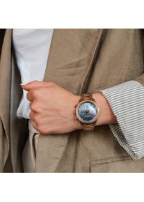 Holzkern; Wood Watch The Passionate (Nacre/Rose Gold), Women, Natural wood