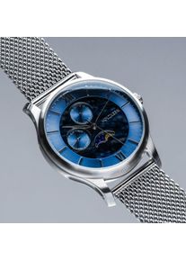 Holzkern; Wood Watch Moonrise (Marble/Silver), Men, Natural wood