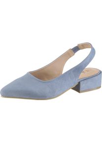 Dames Slingpumps met elastiek lichtblauw Maat 37