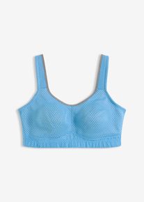 Reggiseno sportivo con sostegno rinforzato, Grigio, Taglia 75C, bonprix