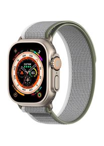 Dux Ducis YJ Series Nylon Armband (41 mm, 38 mm, 40 mm, Nylon), Uhrenarmband, Grau, Gr&uuml;n