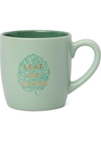 Designworks Vintage Sass Boxed Mug - Leaf Me Alone, Tasse, Gr&uuml;n