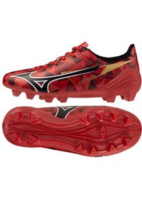 Mizuno, Herren, Fussballschuhe, Alfa II Select Kinder FG-Schuhe (37), Gold, Rot, Schwarz