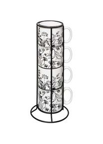 Secret de Gourmet Floral, Tasse, Weiss, Schwarz