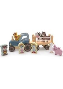 Trefl Holzspielzeug - Babytraktor und Teddyb&auml;r