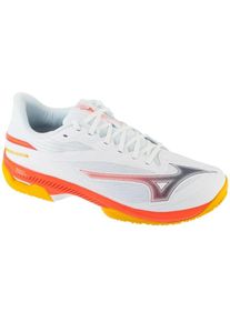 Mizuno, Herren, Tennisschuhe, Wave Exceed Court Cc (44), Orange, Weiss, Gelb