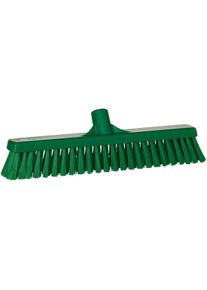 vikan Broom 410mm Soft/Stiff, Green, Reinigungsutensil, Gr&uuml;n