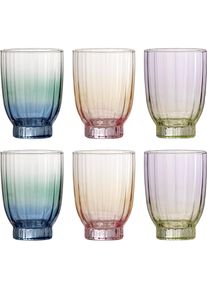 Bloomingville - Nicoline Drinking Glass - Multi, Trinkgl&auml;ser, Mehrfarbig