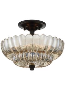 Elstead Lighting, Wandleuchte + Deckenleuchte, Lampada a Soffitto LED Whitecap (E27)