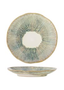 Bloomingville - Imogen Plate - Multi - Stoneware, Teller, Blau, Gr&uuml;n, Mehrfarbig, Braun, Beige