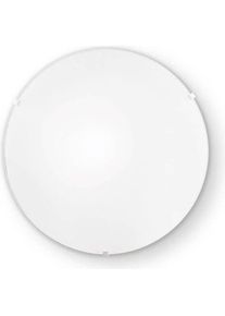 Ideal Lux, Wandleuchte + Deckenleuchte, SIMPLY Deckenleuchte E27 250mm dimmbar Weiss 007960 (E27)