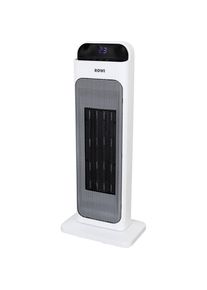 kaiserkraft Keramik-Turmheizl&uuml;fter mit Fernbedienung, Heizl&uuml;fter, Weiss, Schwarz