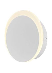 Hell, Wandleuchte + Deckenleuchte, Sun LED Wandleuchte Warmweiss Weiss 40285/1-07