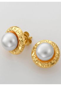 Damen Ohrstecker in Gelbgold 375 ,Gr&ouml;&szlig;e 0, WITT,