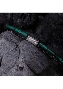 Holzkern Bracelets Men Dunkelgrau und Aventurin