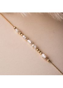 Holzkern Bracelets Women Gold and Pearl