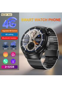 SERVO KOM11 4G LTE Smartwatch Phone One SIM Card Android System Front Camera Face Unlcok WiFi Waterproof Touch Screen Smartphone