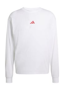 adidas Performance &Scaron;portov&aacute; mikina 'RUNHARD' Muži červen&aacute; / biela XXL