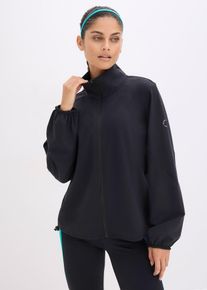 Veste de sport oversize toucher coton - noir - taille 42/44 (M) - bonprix