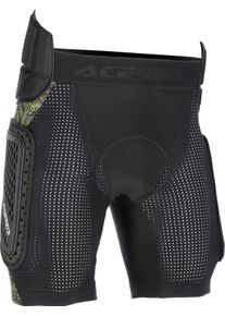 Acerbis Hard Rush, protector shorts , color: Black/Yellow , size: S