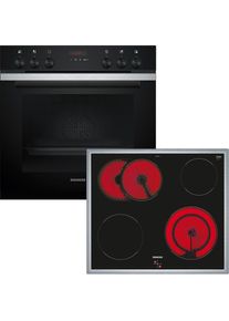Siemens Elektro-Herd-Set &raquo;HE273ABS3&laquo; mit Teleskopauszug nachr&uuml;stbar Gro&szlig;fl&auml;chengrill