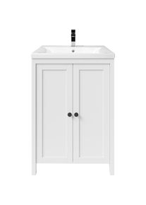 Welltime Waschtisch &raquo;SYLT&laquo; Badm&ouml;bel inkl. Keramikwaschbecken, Breite 60cm